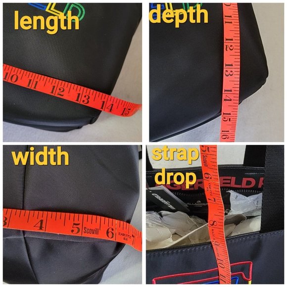 Karl Lagerfeld Paris Amour Womens Black Tote Bag Shoulder Strap Zip Closure NWT - Picture 10 of 11